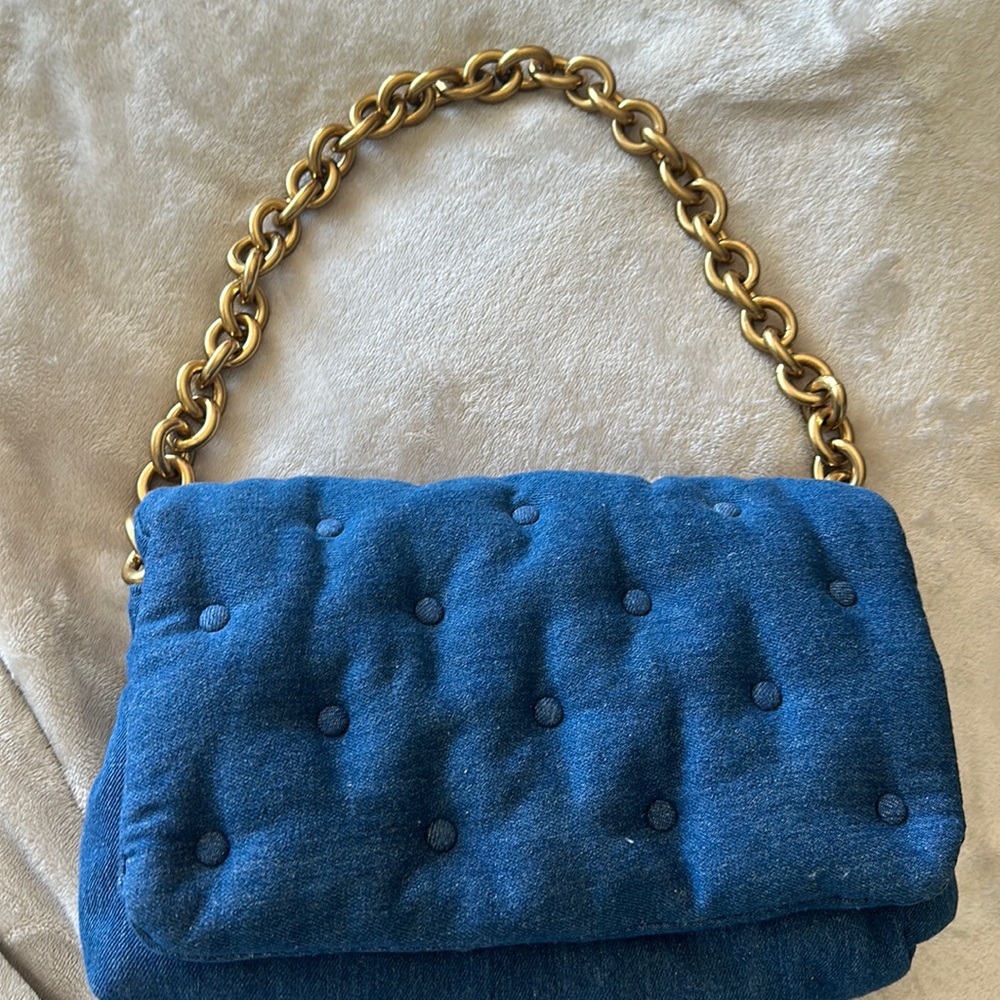 Zara denim shoulder bag